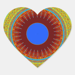 Ethnic Hab einen schönen Tag und eine bessere Nach Herz-Aufkleber