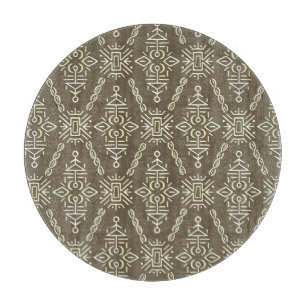 Ethnic Hand Drawn Boho Tile Schneidebrett