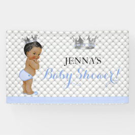 Ethnic Little Prince Vintag Baby Boy Crown Banner