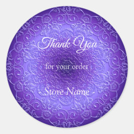 Ethnic Mandala Design Runder Aufkleber