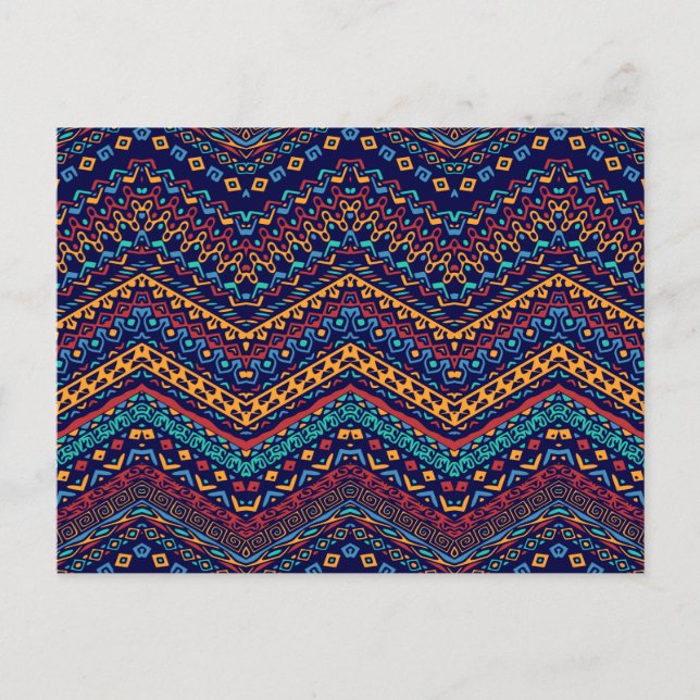 Ethnic Motifs Feiertagspostkarte (Vorderseite)