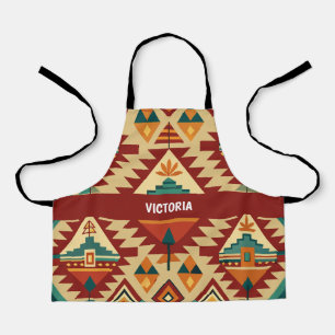 Ethnic Motifs Retro Custom Muster Schürze