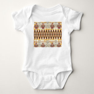 Ethnic Mughal: Blumenmuster Baby Strampler