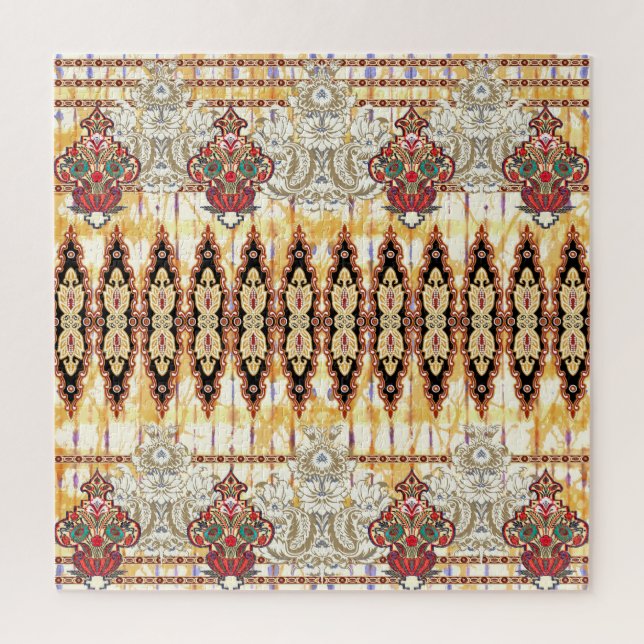 Ethnic Mughal: Blumenmuster Puzzle (Vertikal)