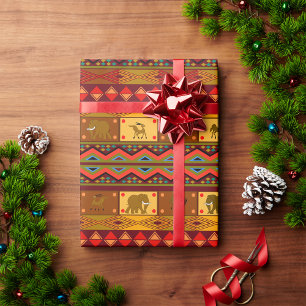 Ethnic Muster Wrapping Paper Geschenkpapier