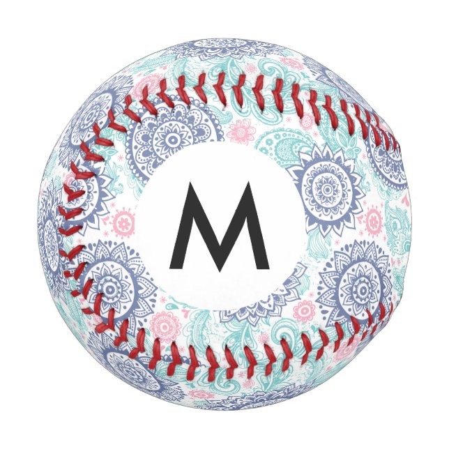 Ethnic Paisley Pattern Baseball (Vorderseite Links)