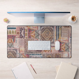 Ethnic Patchwork Desk Mat Schreibtischunterlage