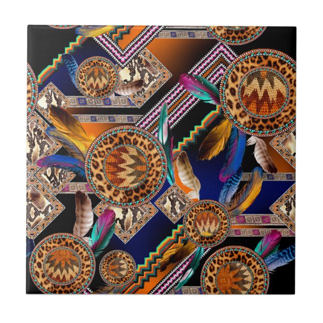 Ethnic Pattern  Fliese (Vorderseite)