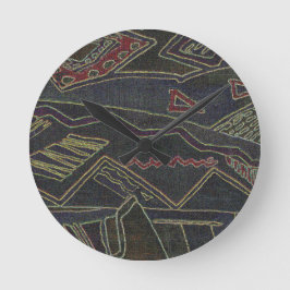 ETHNIC PATTERN RUNDE WANDUHR