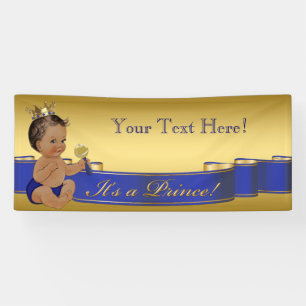 Ethnic Prince Baby Dusche Banner