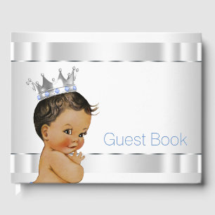 Ethnic Prince Baby Shower Guest Book Gästebuch