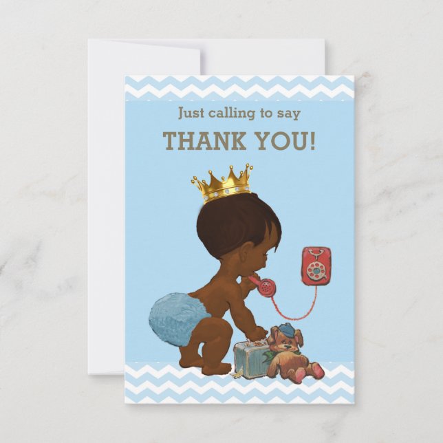 Ethnic Prince on Phone Danke Chevrons (Vorderseite)