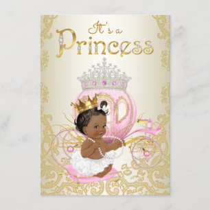 Ethnic Princess Baby Shower Einladungen