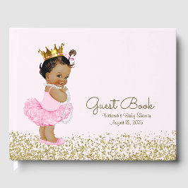 Ethnic Princess Baby Shower Guest Book Gästebuch