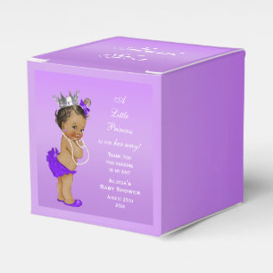 Ethnic Princess Baby Shower Lavender Geschenkschachtel