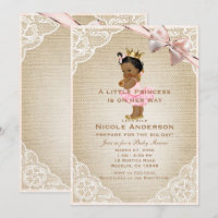 Ethnic Princess Vintag Baby Girl Rustikale Dusche