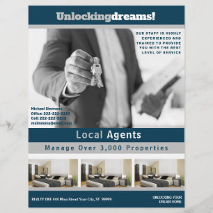 Ethnic Real Anwesen Realty Customizable Flyer