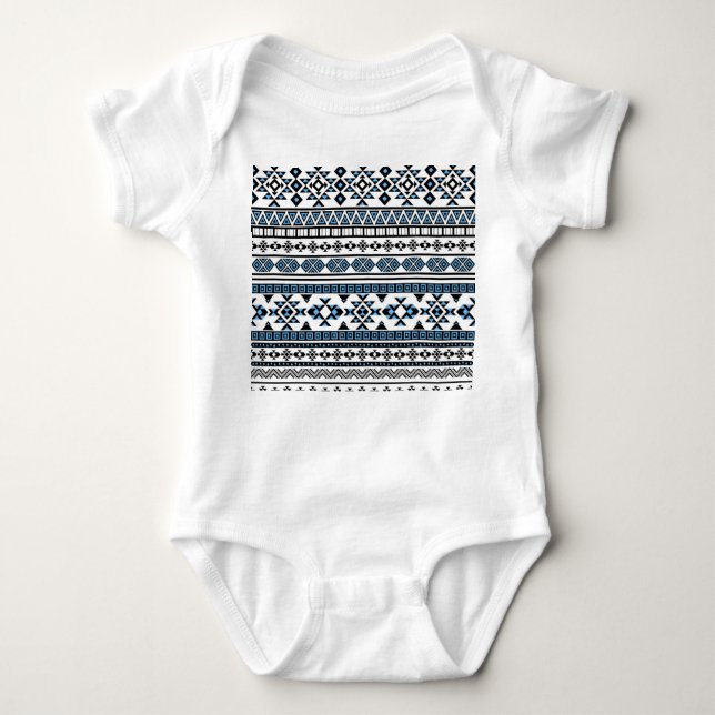 Ethnic Triangle Geometric Navajo Muster Baby Strampler (Vorderseite)