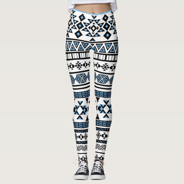 Ethnic Triangle Geometric Navajo Muster Leggings (Vorderseite)