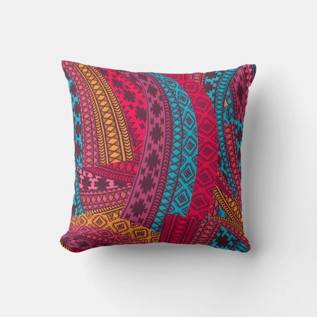 Ethnic Tribal 5A Throw Kissen (Vorderseite)