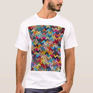 Ethnic Tribal bestickt geometrisch T-Shirt