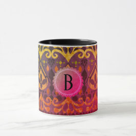 Ethnic Tribal Monogram Tasse