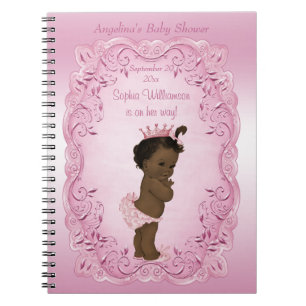 Ethnic Vintag Princess Baby Shower Guest Book Notizblock