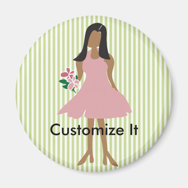 Ethnic Wedding Female Magnet (Vorne)