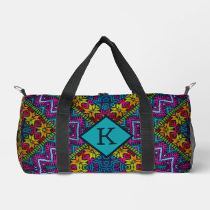 Ethnic Woven Threads Duffle Bag