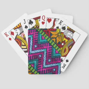 Ethnic Woven Threads Spielkarten