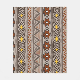 Ethnisch Abstrakt: HandGezeichnet Muster Fleecedecke