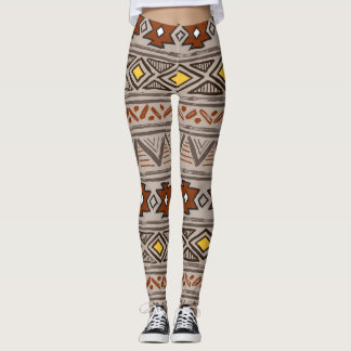 Ethnisch Abstrakt: HandGezeichnet Muster Leggings