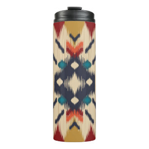 Ethnisch Abstrakt: Tribal Geometric Print. Thermosbecher