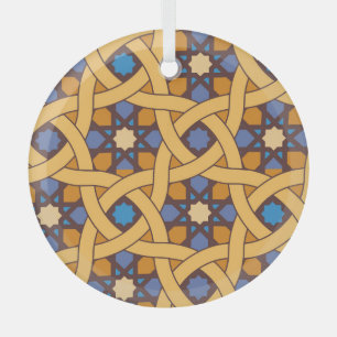 Ethnisch Abstraktes Mosaikmuster Ornament Aus Glas