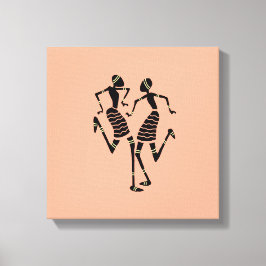 Ethnisch-afrikanische Kunst, Karnevalstanz Leinwanddruck