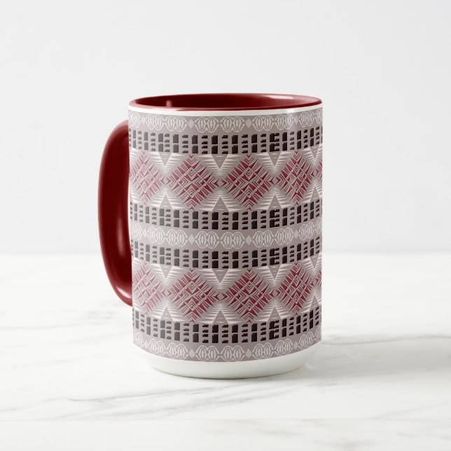 ethnisch afrikanische nahtlose Tasse (Vorderseite Links)