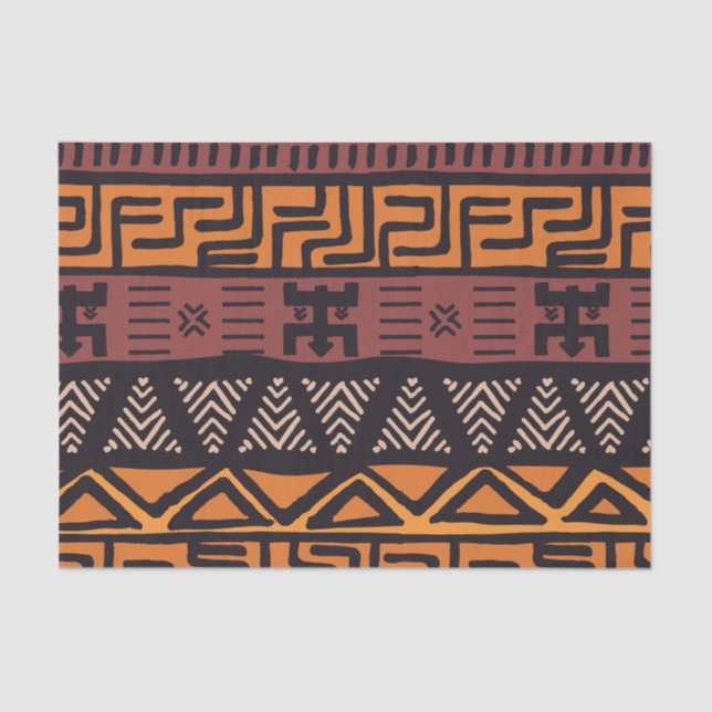 Ethnisch-afrikanische Persönlichkeiten im Bohemisc Seidenpapier (Vorderseite)