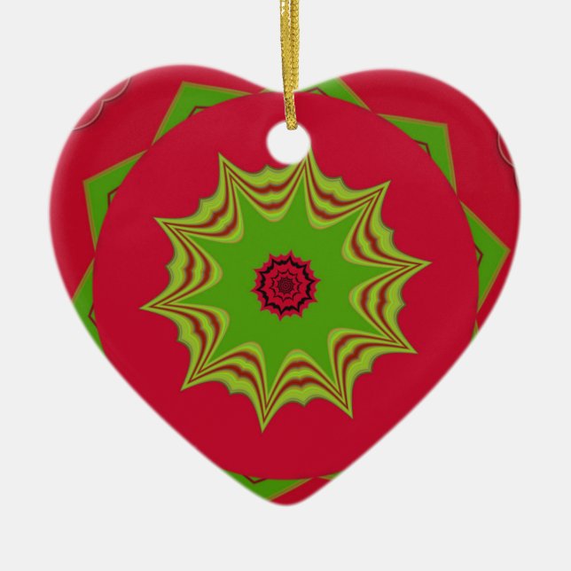 Ethnisch-afrikanisches Stammesmuster Keramikornament (Vorne)