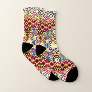Ethnisch Bohemisches Muster Mehrfarben-Mehrfarben- Socken