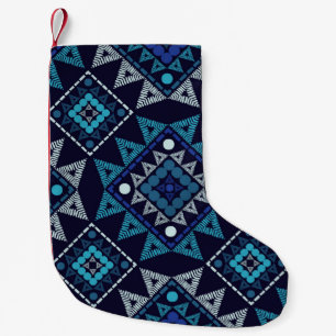 Ethnisch-boho-nahtloses Muster Kleiner Weihnachtsstrumpf