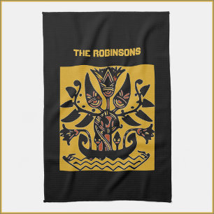 Ethnisch-ethnisches Tattoo-Muster Geschirrtuch