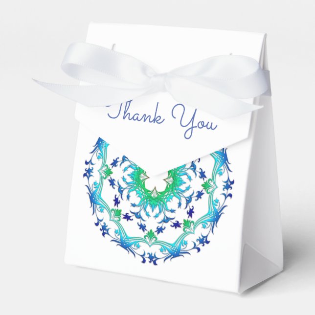 Ethnisch floral Mandala. Geschenkschachtel (Vorderseite)