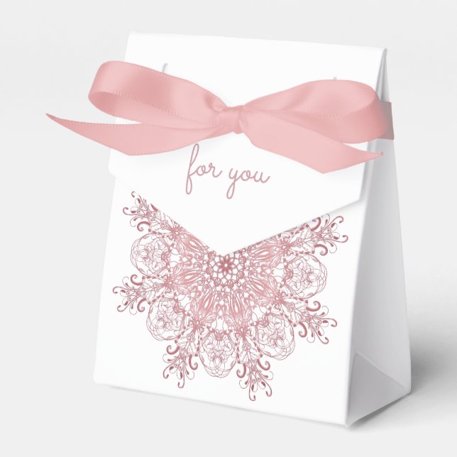 Ethnisch florale Koralle Mandala. Geschenkschachtel (Vorderseite)