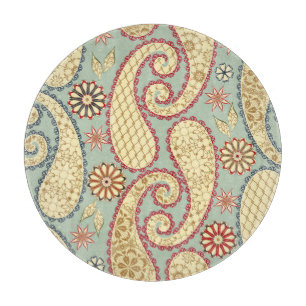 Ethnisch florale, paisley Vintage Stil. Schneidebrett
