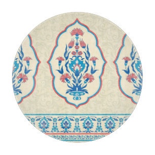 Ethnisch-florale Stoffe: Nahtlose Eleganz Schneidebrett