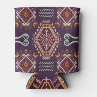 Ethnisch geometrisch farbenfrohe Nahtlose Gestaltu Dosenkühler