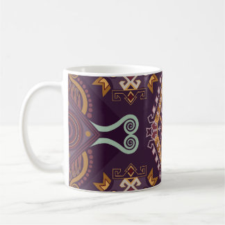Ethnisch geometrisch farbenfrohe Nahtlose Gestaltu Kaffeetasse