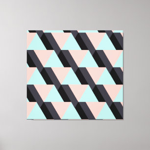 Ethnisch geometrische Nahtlose Ornament Leinwanddruck