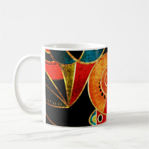 Ethnisch-geometrisches Muster des Stammes Kaffeetasse