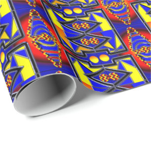ethnisch geschenkpapier